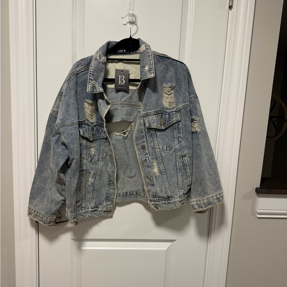 Distressed Blue Denim Jacket